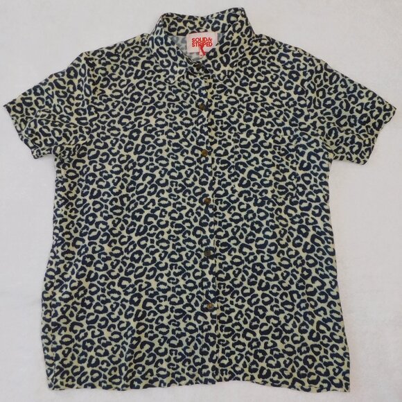 SOLID & STRIPED Cabana Shirt in Leopard | Animal Print | NWOT| Medium - Picture 8 of 8